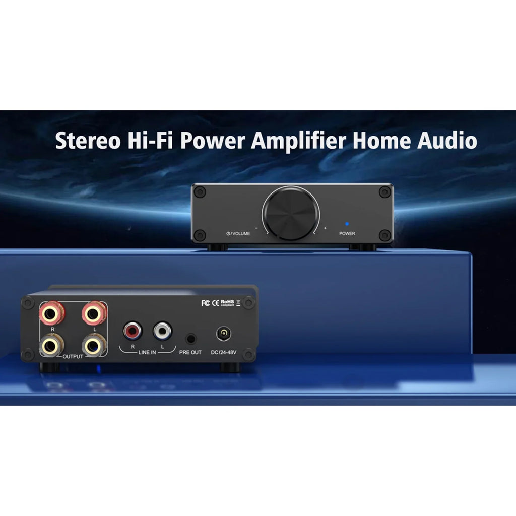 Lixada Channel Active Digital 300W Desktop Speakers Home Amplifier Plug-and-Play 2 for 2.0 Stereo Audio X TPA3255