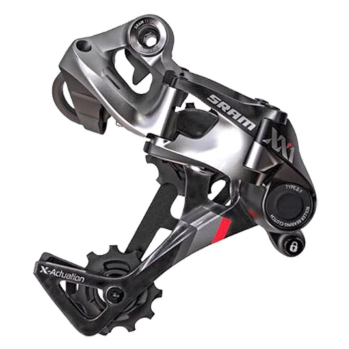 Speed, SRAM XX1 Cage, Medium Black/Red Derailleur - Rear 11