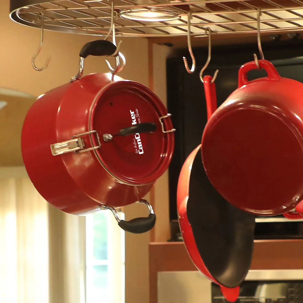 Cherry exterior CanCooker Steam Series Convection At Home Cooker, Signature Gallon Camping or 2