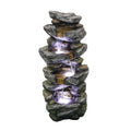 LED Stacked Rock Fountain 40inches Simulated Lights with High Kmowoo liquid
