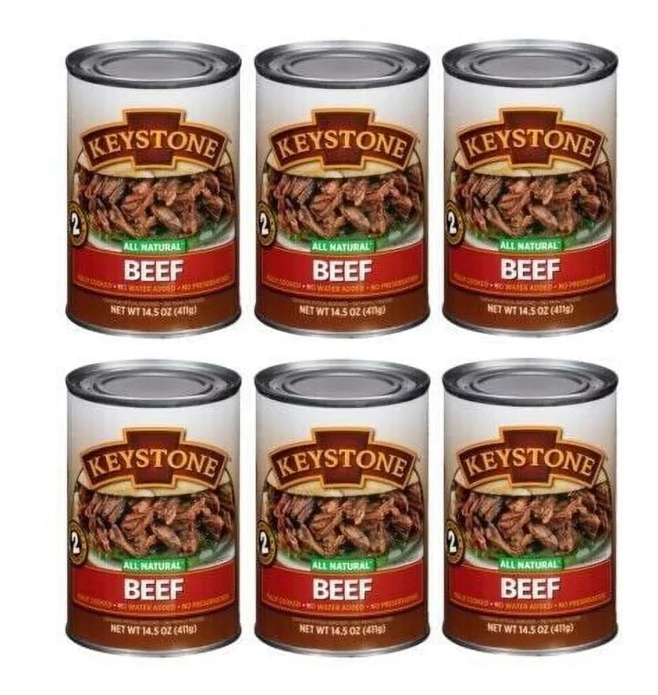 (6 For Camping Hiking ✅ Keystone to and 14.5 Beef Cans Survival Can Ready Food ✅ Emergency Backpacking Natural Pack) oz All Eat