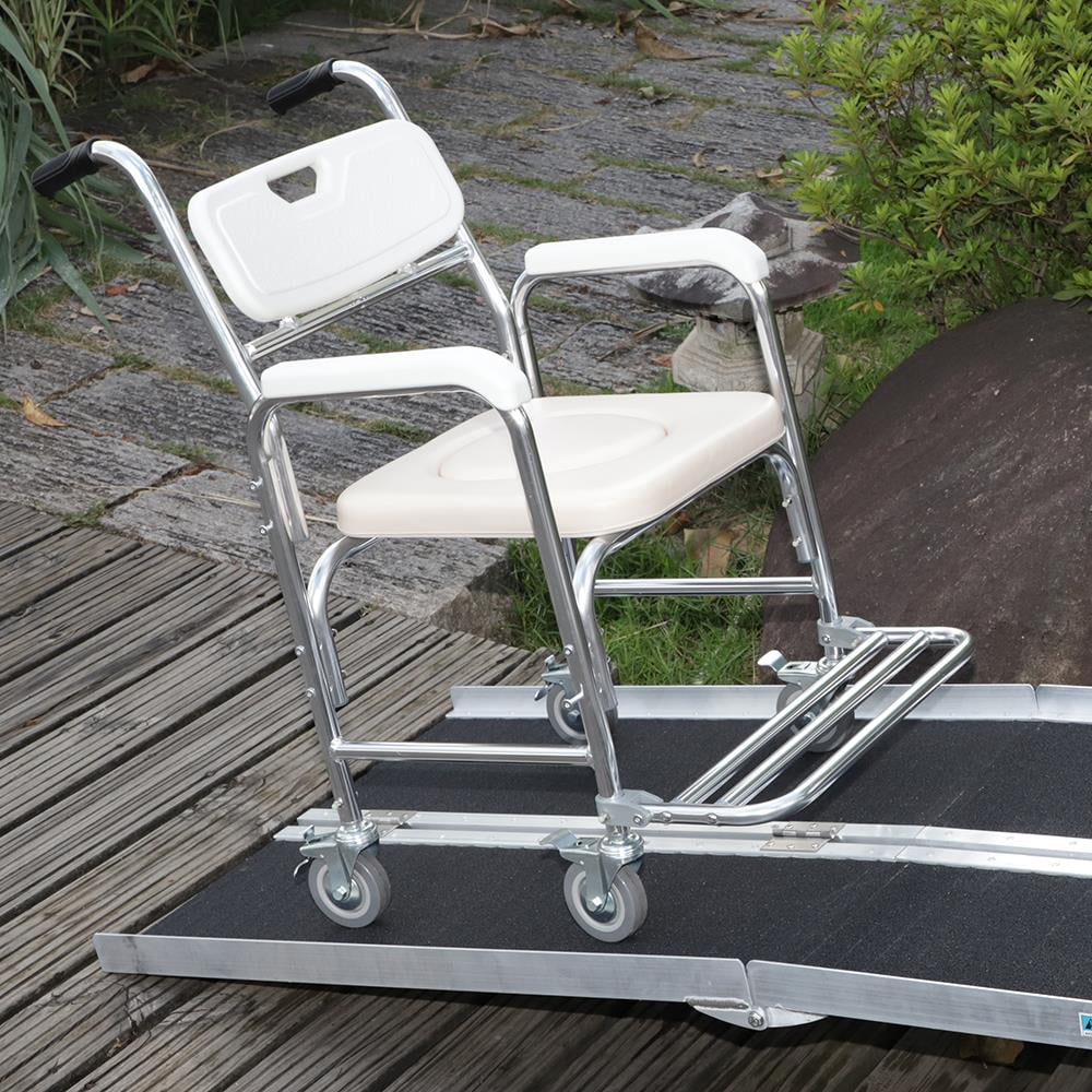 Aluminum Carrier Multifold Wheelchair Portable Non-skid 6FT 28" Ramp Scooter Mobility 72" x Ktaxon