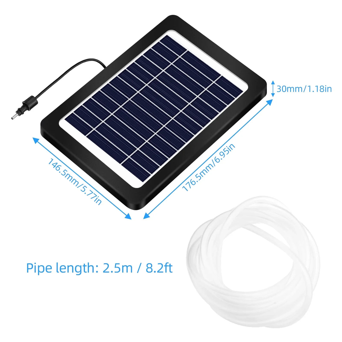 4W, 3 Andoer Aerator Modes, Pond Stock Pump, with Powered Solar Pond Air