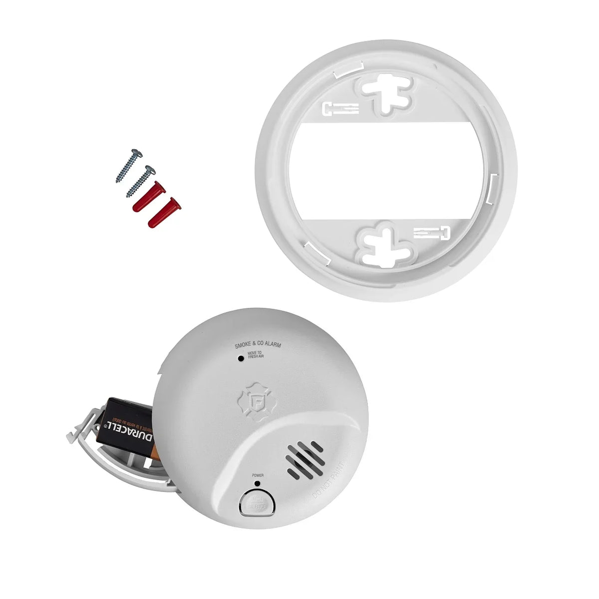 Detector Carbon and Ionization Monoxide Smoke BRK Battery-Powered