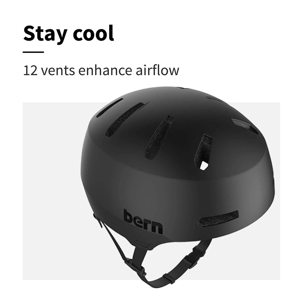 Macon Black Bern, 2.0 Matte Helmet Small Multisport