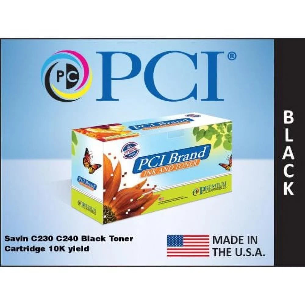 Brand (C9120B-PCI) Yield 9125 Cartridge Toner PCI® Black Savin C9120 10K