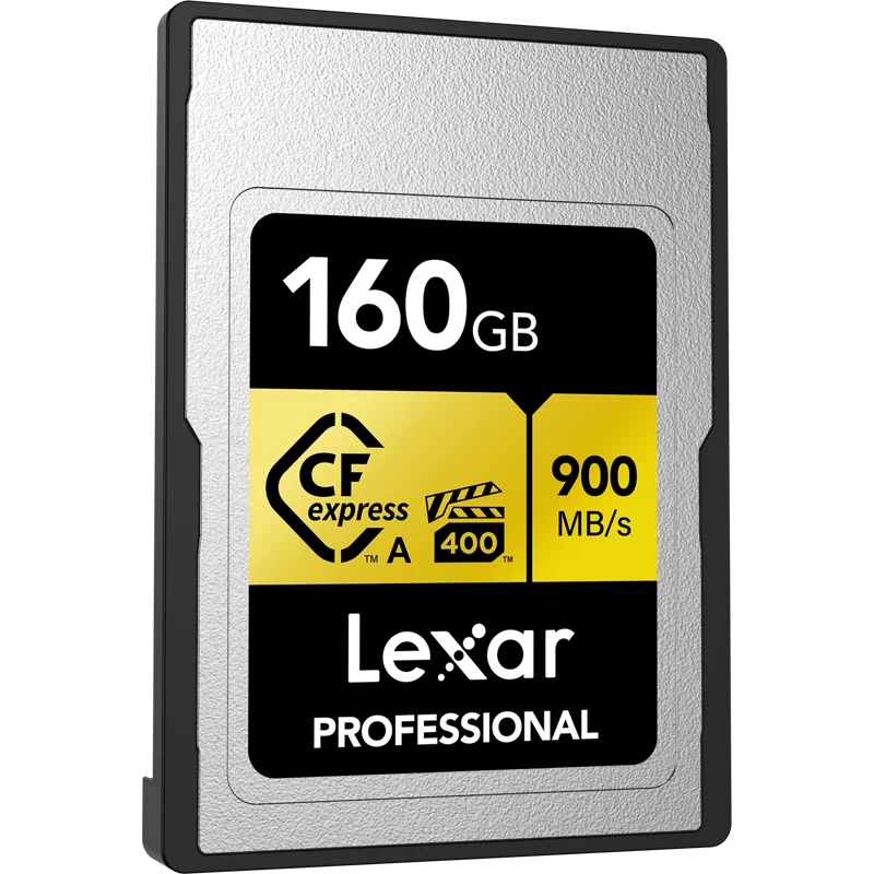 (2-Pack) Pro Professional Card, Type Lexar Type 2x2 Gen 3.2 Lexar USB Gold with R900/W800 160GB A/SD A Bundle Memory Reader CFexpress CFexpress