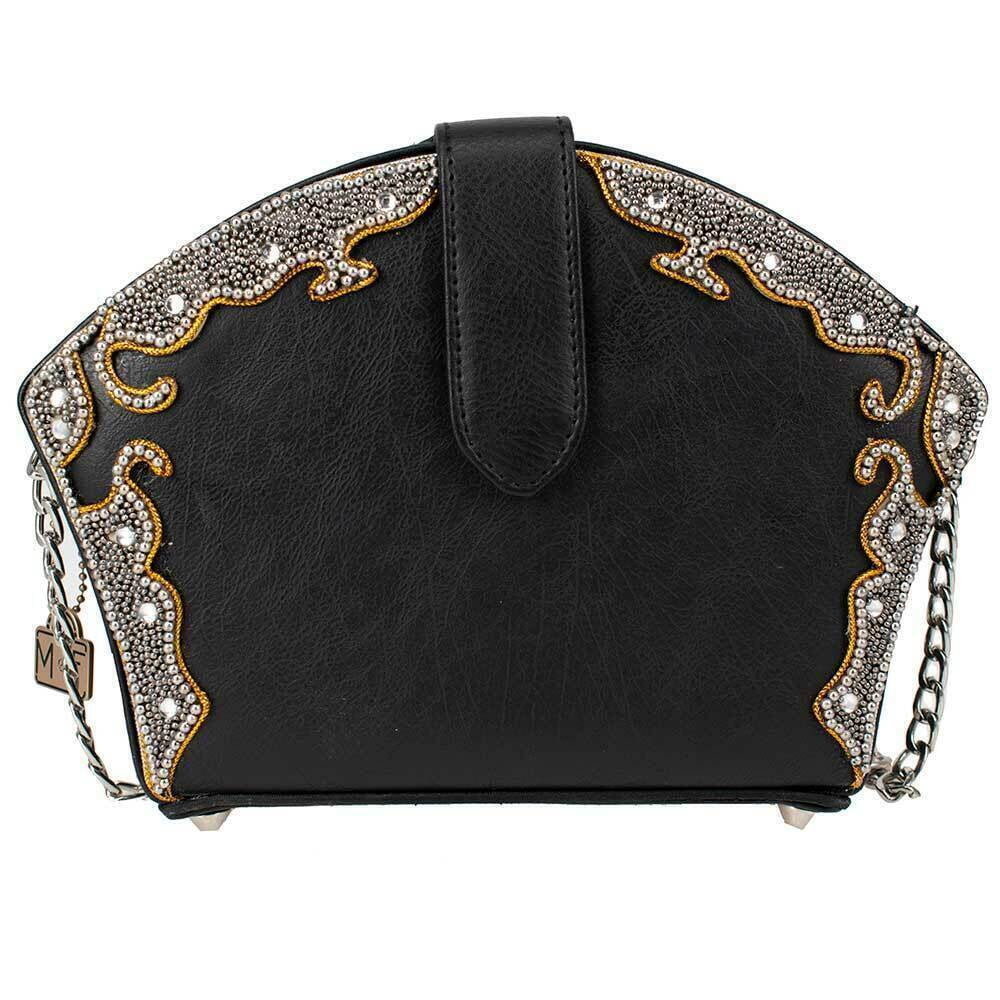 Flower Princess Crossbody Crown NEW Handbag Black Jewelry Mary Frances