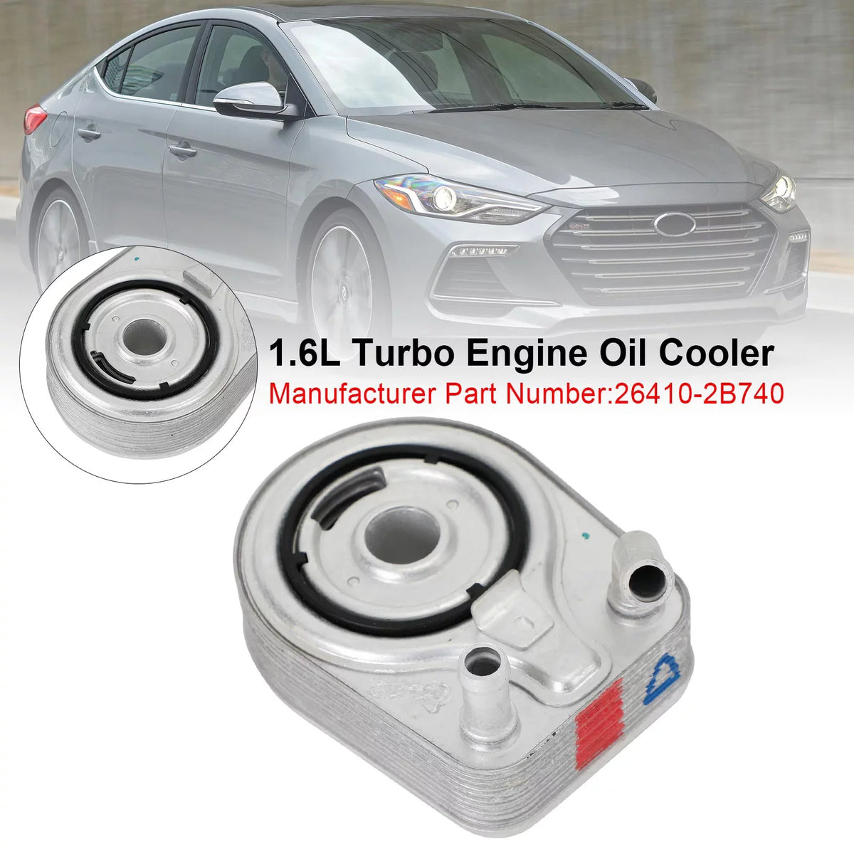 Sonata 26410-2B740 13-20 For Veloster Kona Genic Elantra Cooler Oil 1.6L Motor Engine Tucson
