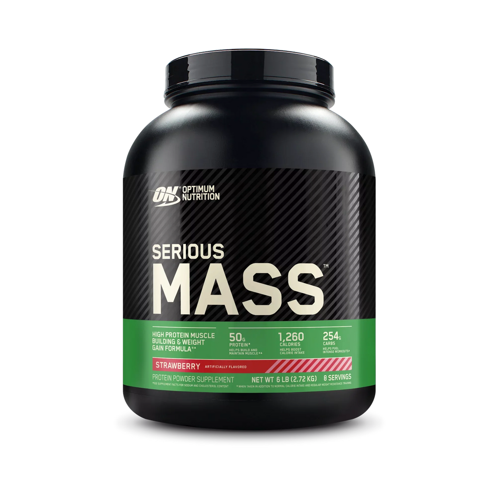 Weight High kg) Serious (2.72 Nutrition Mass, lb Optimum Protein Strawberry, Powder, Gain 6
