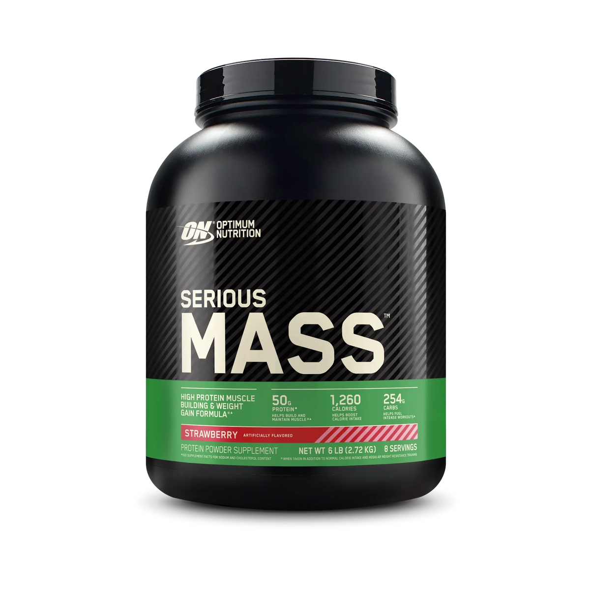 Weight High kg) Serious (2.72 Nutrition Mass, lb Optimum Protein Strawberry, Powder, Gain 6