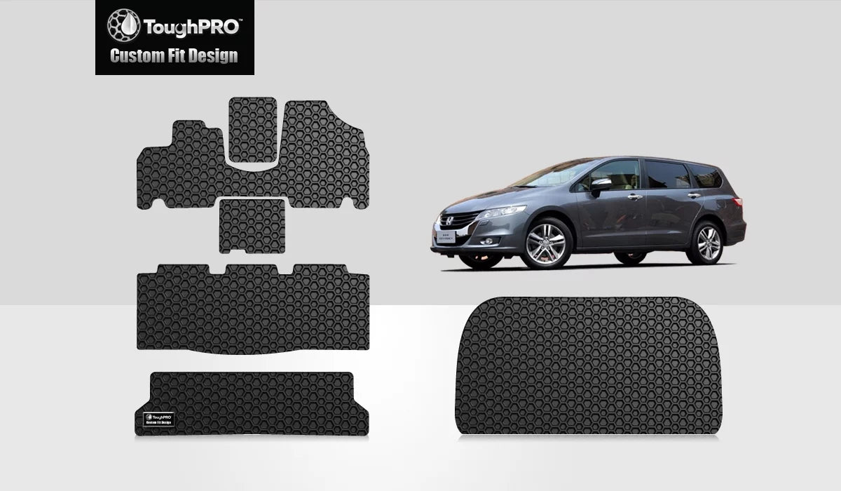 with with climate in USA) HONDA Black All - Cargo - Duty Set Heavy Full - Mats Compatible ToughPRO Rubber 2005 - Odyssey (Made