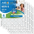 HVAC CLEAN Air AIRX FPR Pleated Conditioner Premium Electrostatic MPR Air Filter Pack AC Made Filter 700 Furnace MERV to Filters 16x18x1 & 16x18x1 8 AIR. 6 WICKED by Comparable USA 5 FILTERS