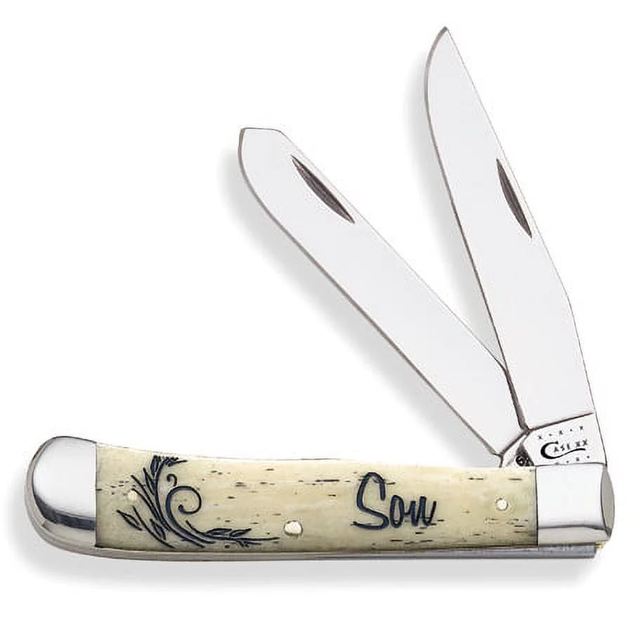 BONE 7948 Pocket NATURAL XX TRAPPER-SON(6254 Knife SS) SMOOTH Case WR