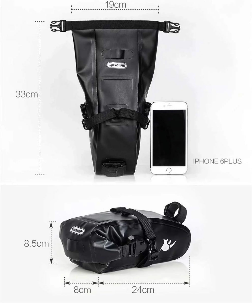Portable Storage Cycling Seat Bag, Rhinowalk 1.5L Bicycle Bag Waterproof Bike Bag Road Mountain Bag Saddle