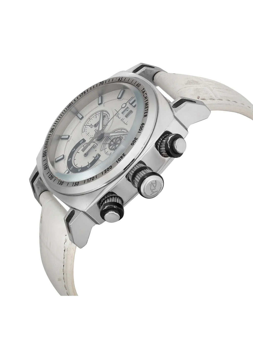 Mundo 222/4 Ritmo Quartz (Good) 44mm Watch Men Pre-owned Racer Steel
