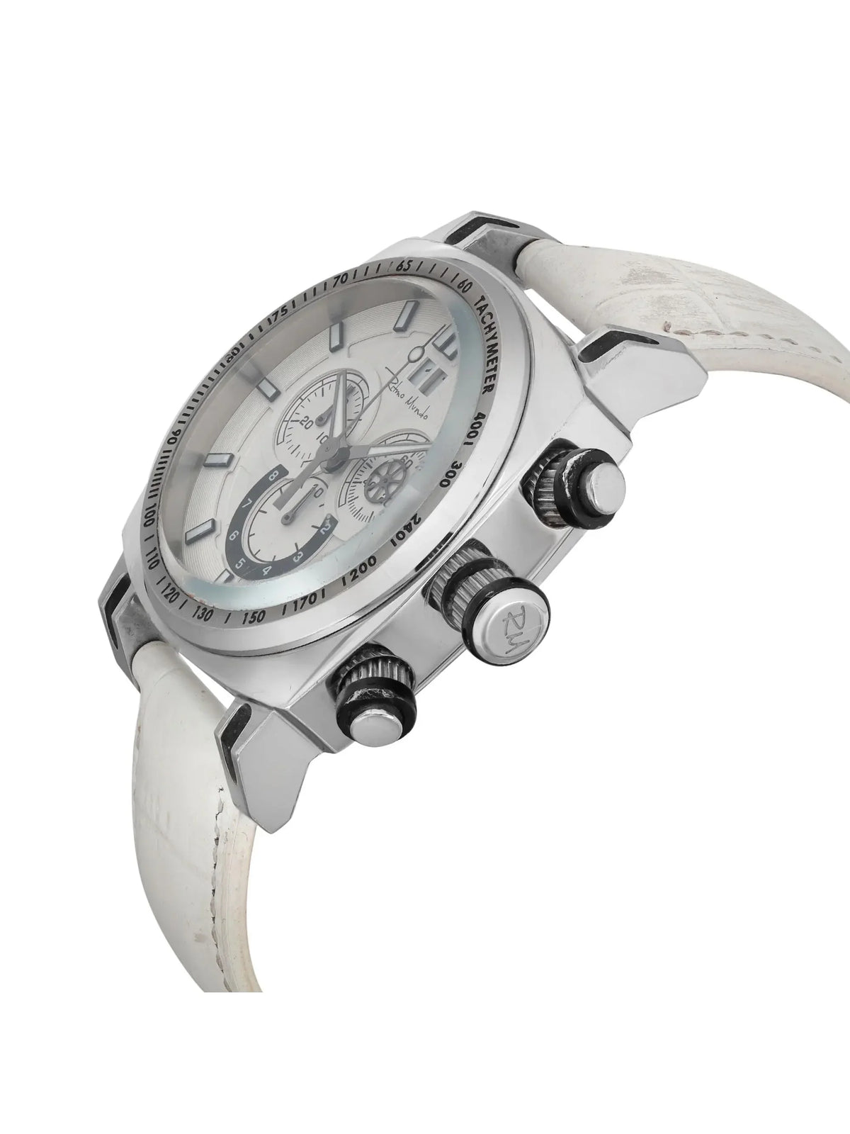 Mundo 222/4 Ritmo Quartz (Good) 44mm Watch Men Pre-owned Racer Steel