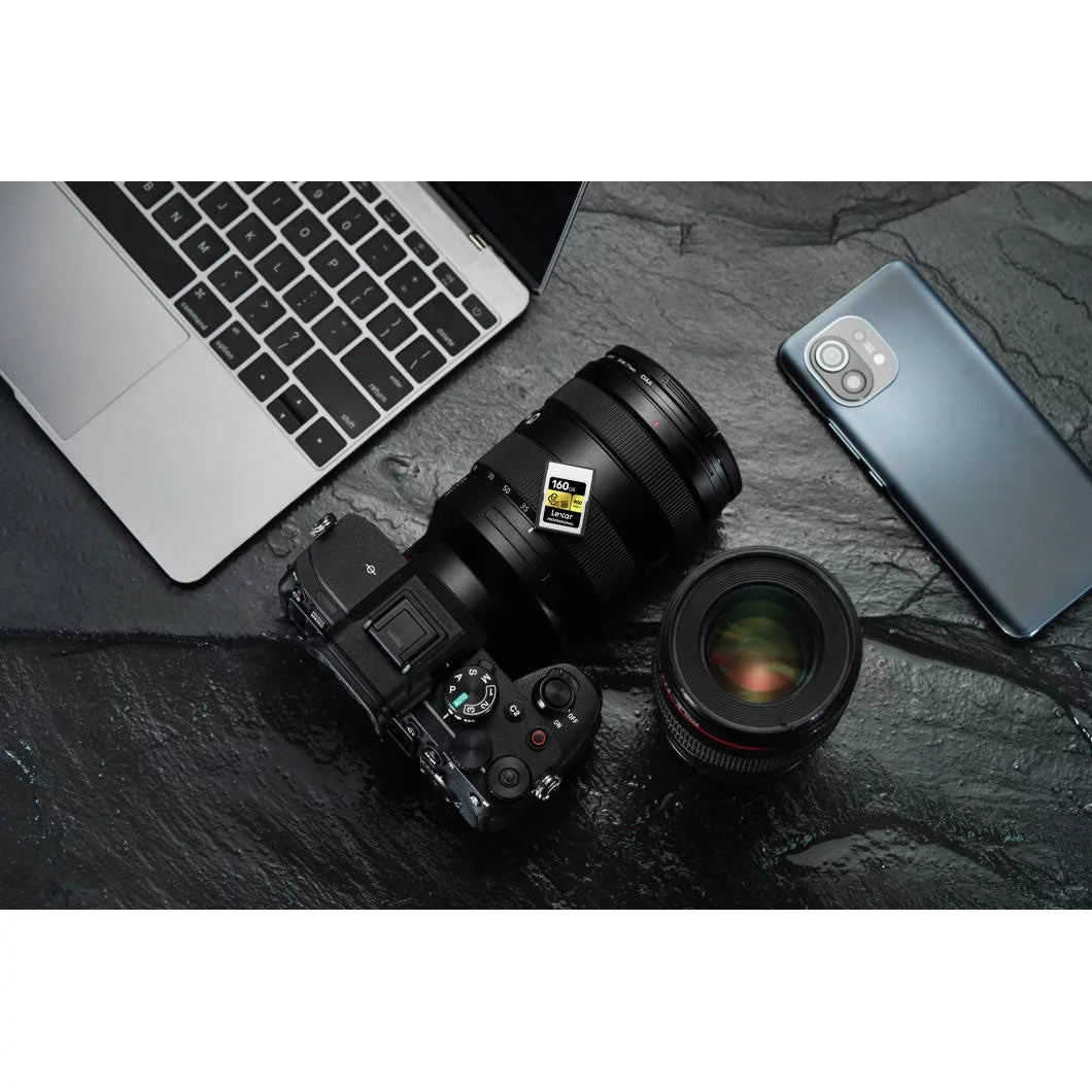 (2-Pack) Pro Professional Card, Type Lexar Type 2x2 Gen 3.2 Lexar USB Gold with R900/W800 160GB A/SD A Bundle Memory Reader CFexpress CFexpress
