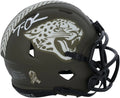 Sig Autographed Service - Speed - Mini Jacksonville White Jaguars Trevor 2022 Helmet Salute Lawrence Certified Authentic Fanatics To Riddell