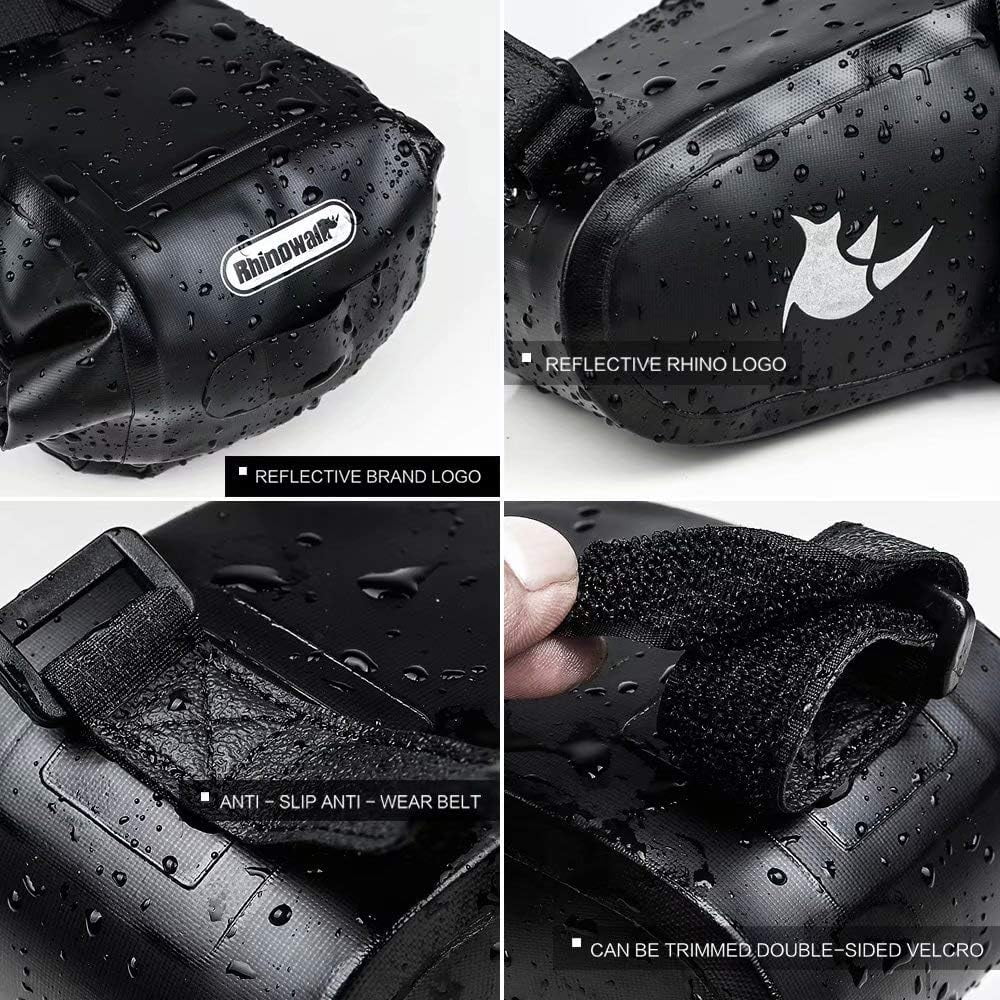 Portable Storage Cycling Seat Bag, Rhinowalk 1.5L Bicycle Bag Waterproof Bike Bag Road Mountain Bag Saddle