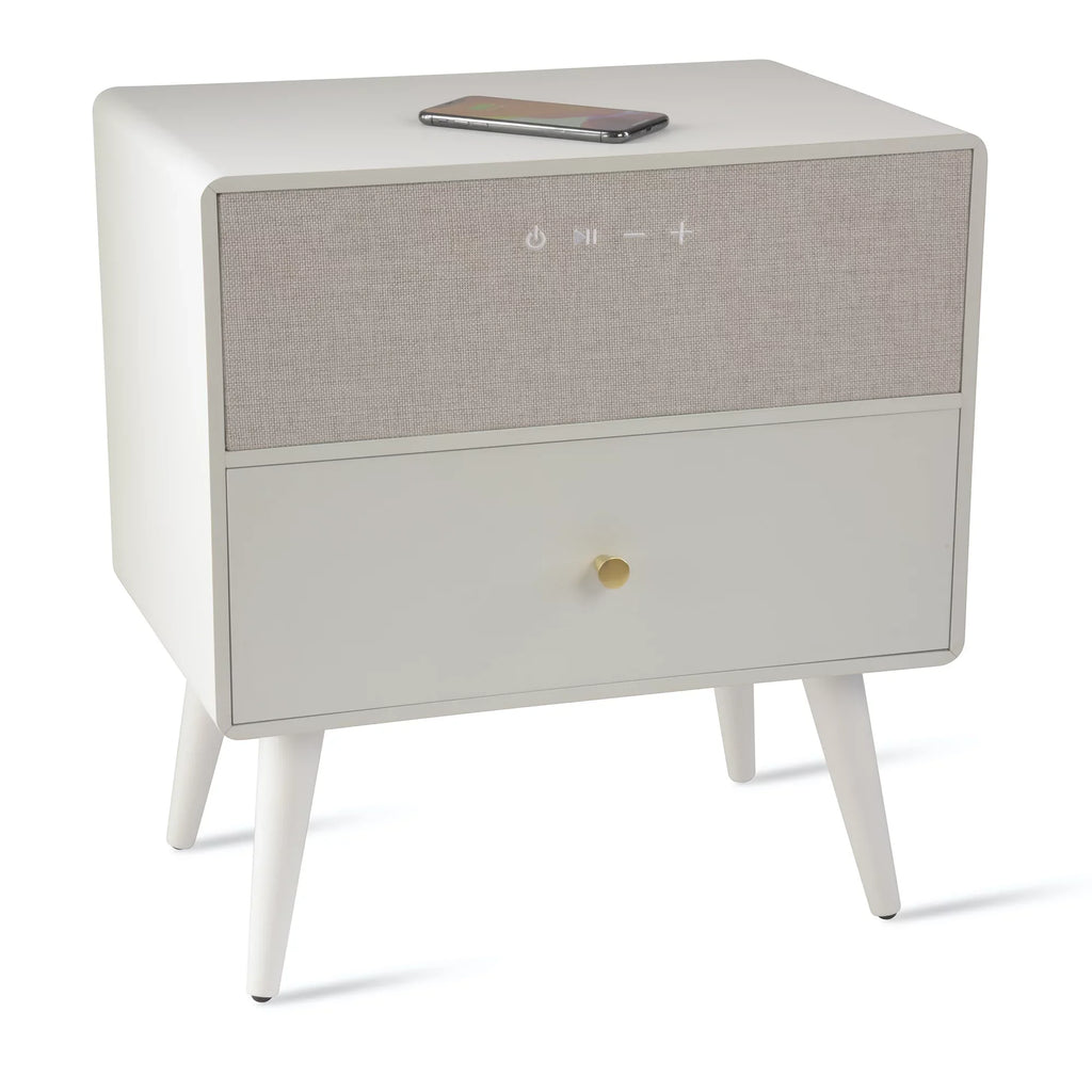 23"H 19"W Smart White x Charging Bluetooth® Koble Ralph And Table Side With Wireless 10-7/8"D, x Height-Adjustable Audio,