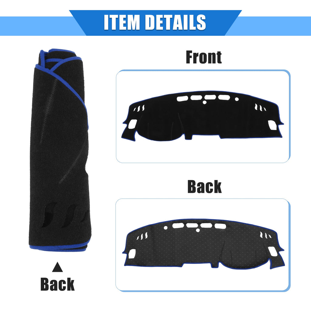 Polyester Nissan Unique Cover Kicks Console Bargains Dashboard Protective 2017-2020 Blue for Car Center Compatible