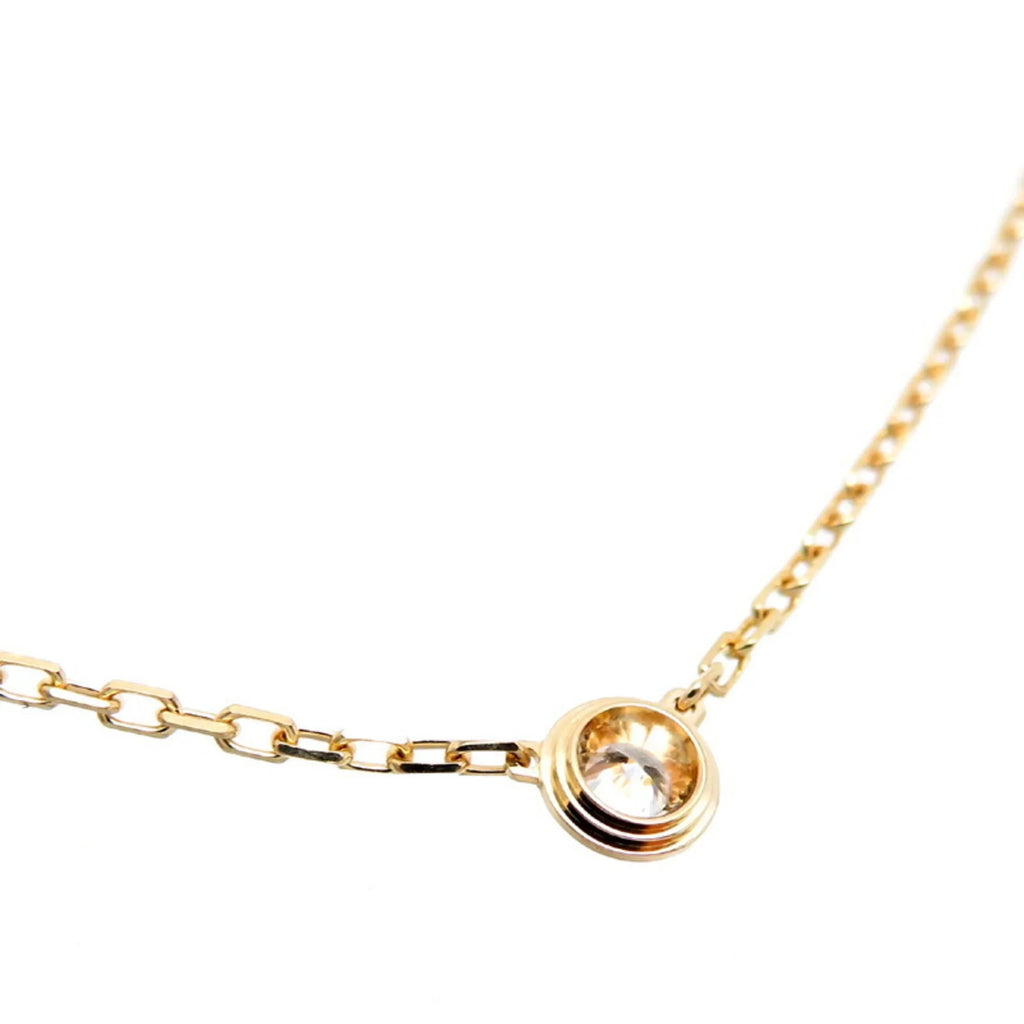 750 Yellow Amour Ladies Pre-Owned SM Necklace Diamond Gold Cartier 0.09ct (Good) B7215800