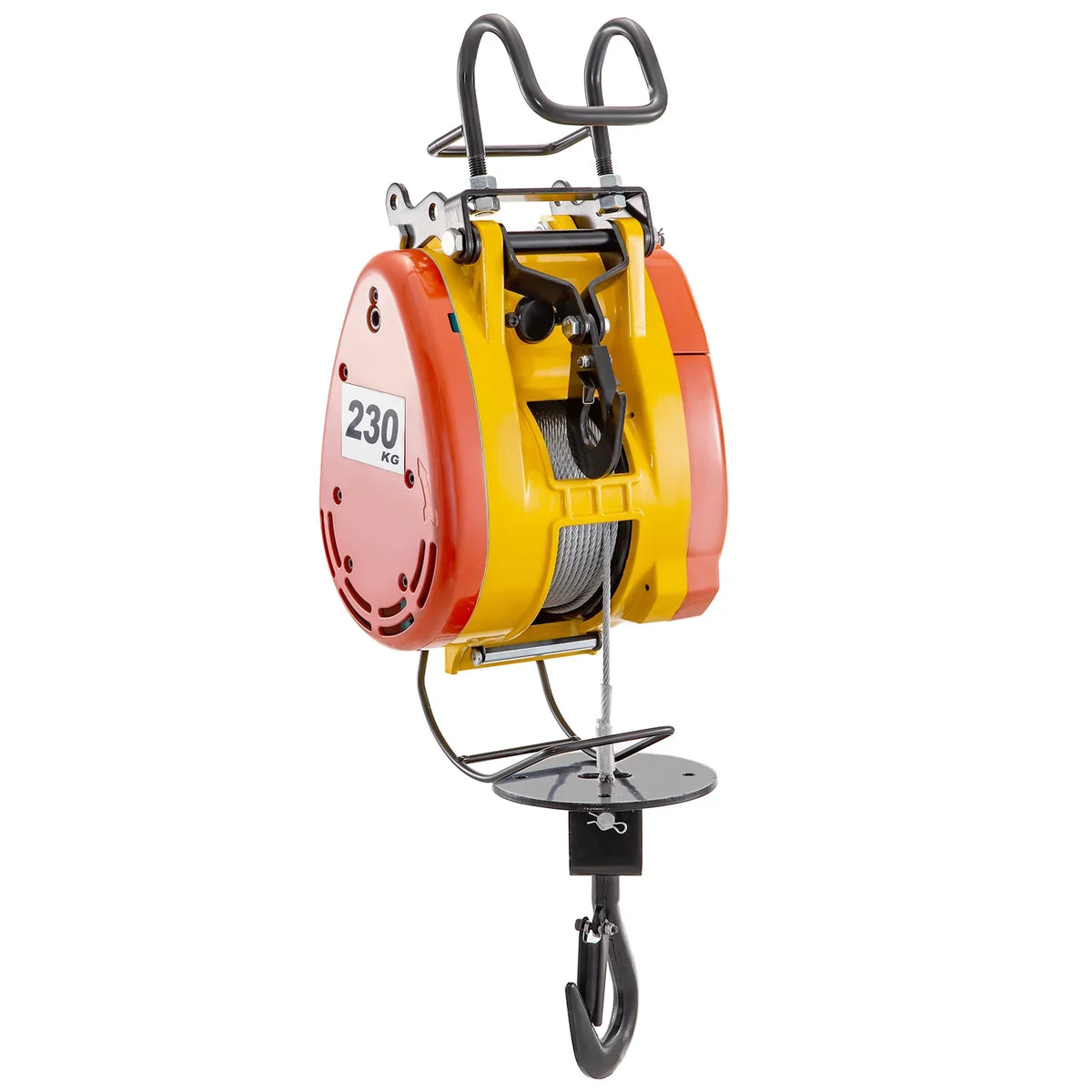 507lbs Trolley Remote Capacity Winch 98ft/30m Steel VEVOR Wire Volts Length 230kg Electric System Phase Pulley Control Electric 1 Crane with Hoist Electric Rope 110 with Lift Overhead