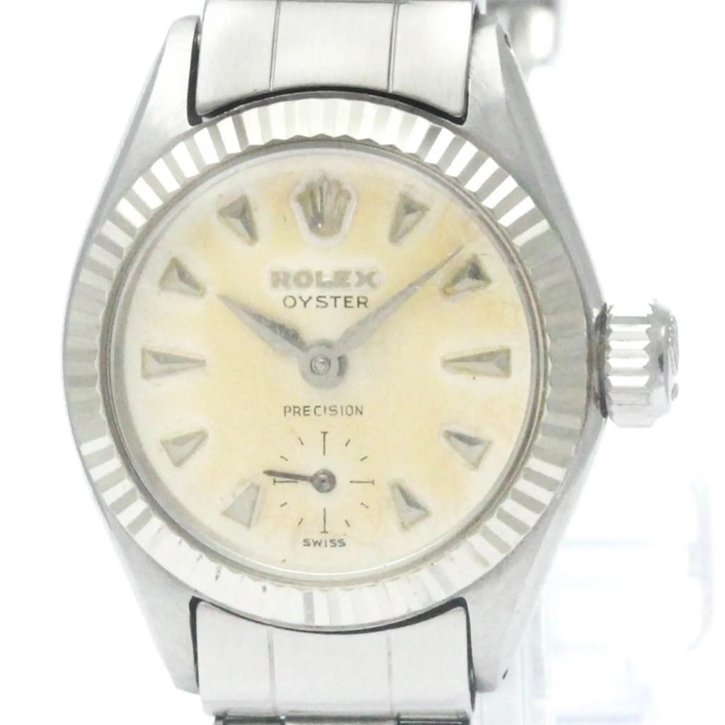 Stainless Hand-Winding BF565424 Mens Pre-Owned (Fair) 6525 Steel Vintage Watch Precision