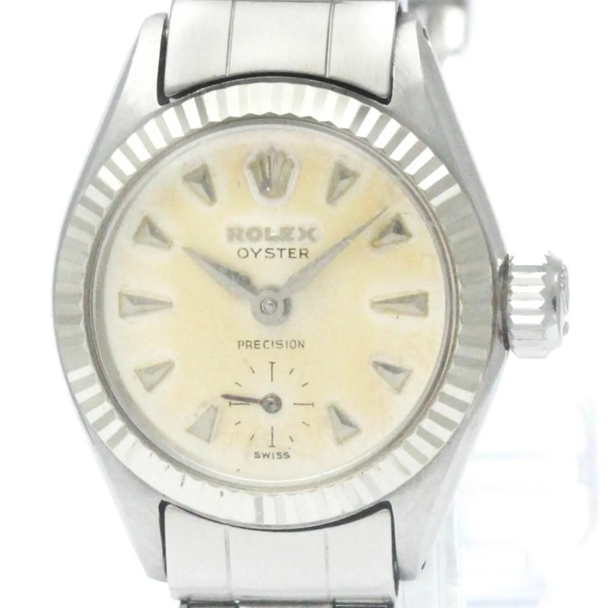Stainless Hand-Winding BF565424 Mens Pre-Owned (Fair) 6525 Steel Vintage Watch Precision