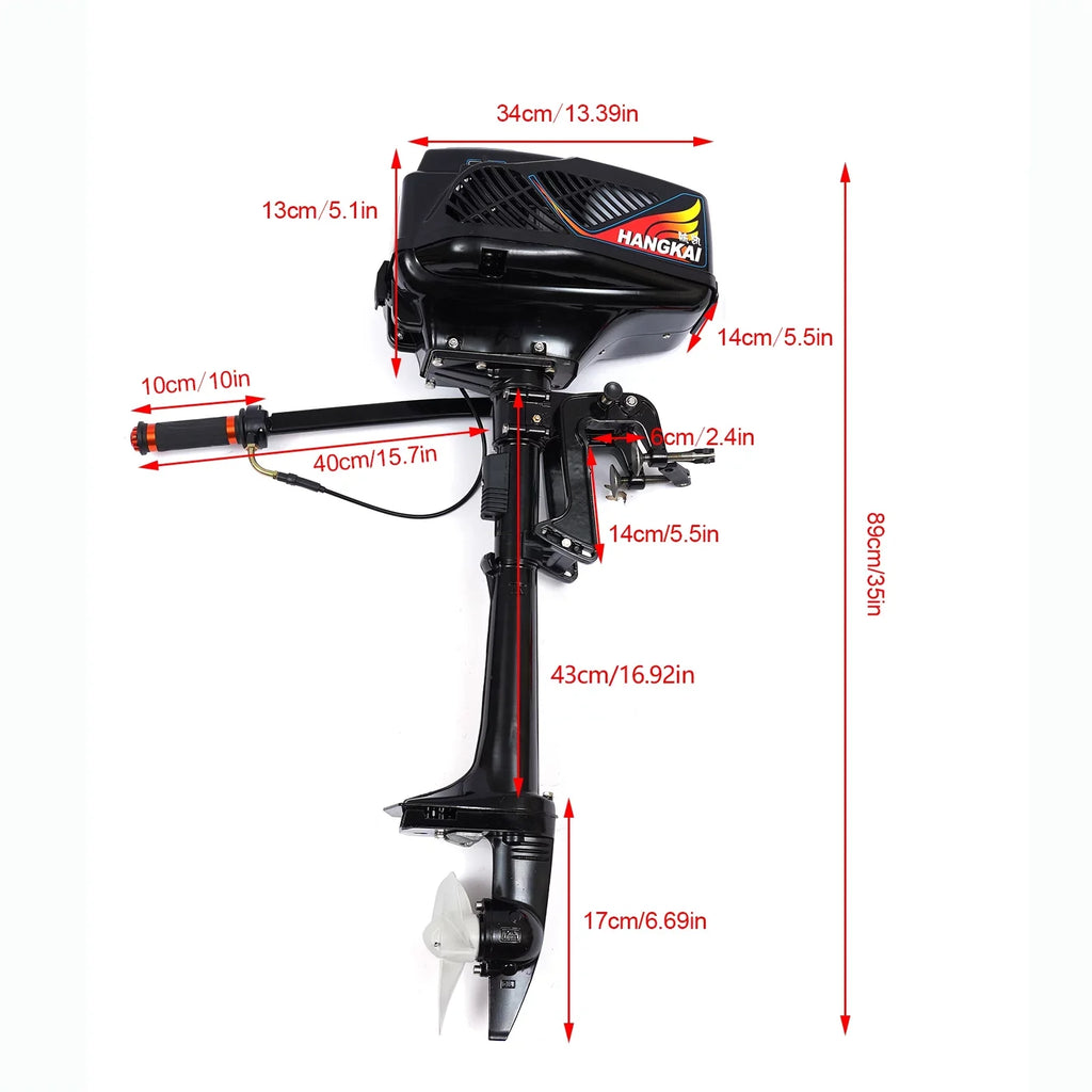 Control Miumaeov Motor Inflatable Tiller Cooling 2 Stroke Heavy Air Shaft Trolling CDI 3.6HP Engine System Outboard Shaft Duty Fishing Boat Propeller
