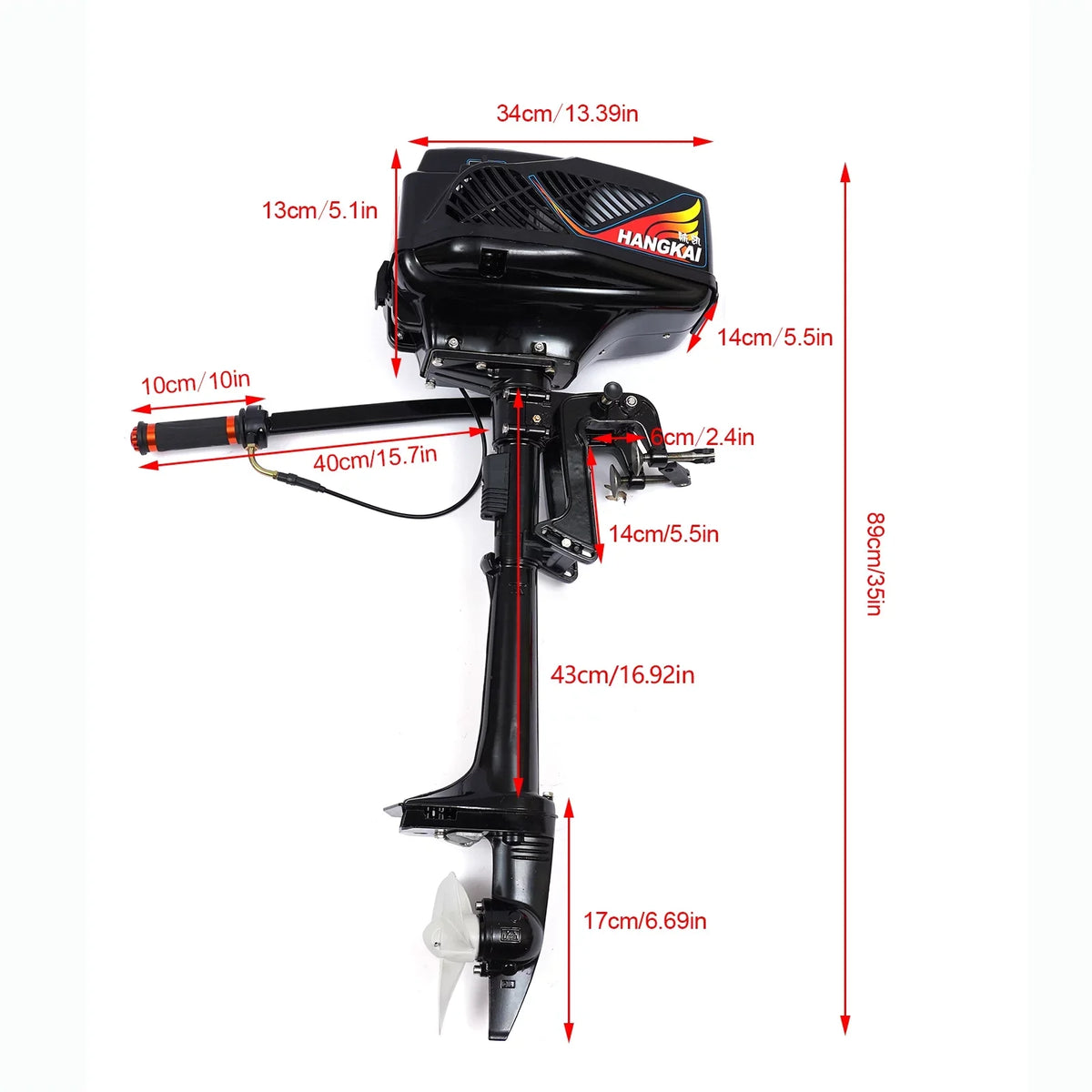 Control Miumaeov Motor Inflatable Tiller Cooling 2 Stroke Heavy Air Shaft Trolling CDI 3.6HP Engine System Outboard Shaft Duty Fishing Boat Propeller