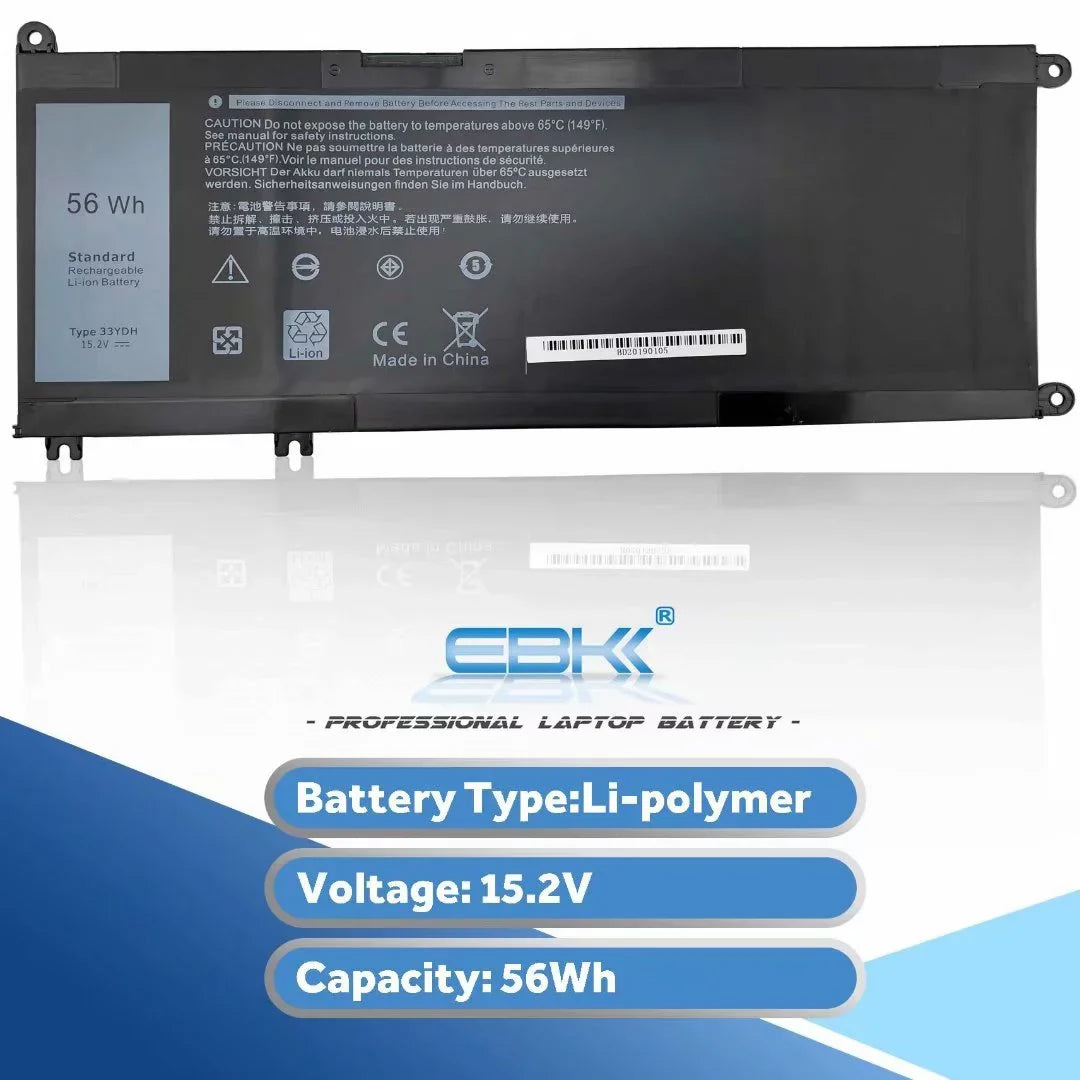 17 Inspiron Inspiron Inspiron Inspiron Inspiron New 7779 7353 15.2V 7570 7778 Inspiron 13 33YDH Laptop 7788 7559 PVHT1 for 7586 Series Inspiron Battery 56Wh