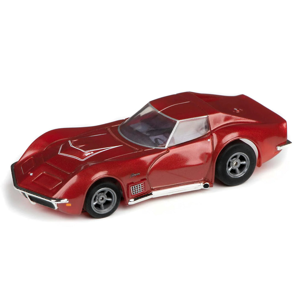 Red Racing 1970 Metallic Cars LT1 HO AFX/Racemasters AFX22038 Slot Corvette