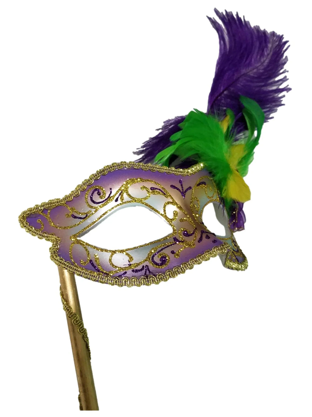 Disguise Mardi with Gras Handle Mask