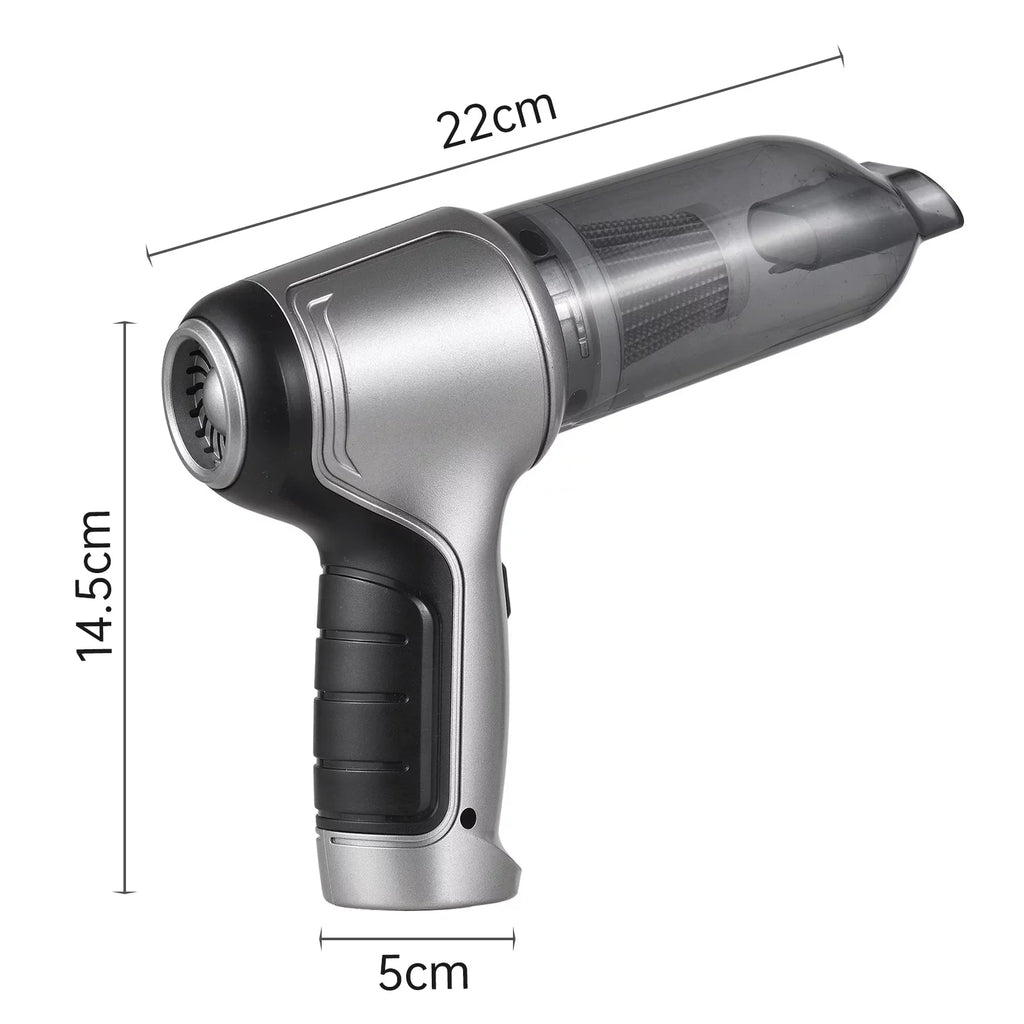 Tomfoto Pump Suction Hand Handheld Portable Cordless With Air & Cleaner Duster USB Cleaning Gravel for Dust Car Home Handheld Hair Strong Office Pet 19000Pa