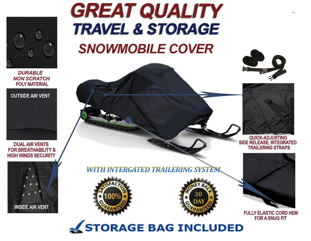 Protection Snowmobile Cover EVO for Mud Polaris Sleds. 300D Indy and Slush 2019-2020 Travel Compatible and Storage