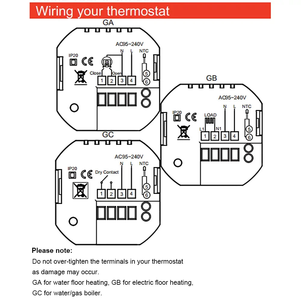 With Compatible -- Boiler Temperature liquid Temperature Compatible Thermostat,5a / With Temperature / Wi-fi Smart / liquid GoolRC Smart App