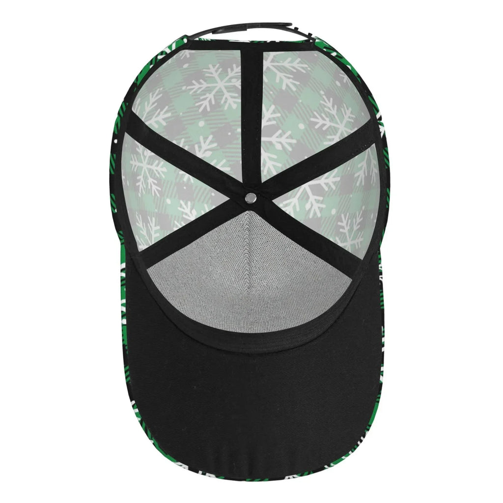 Plaid) Cap Activities Adjustable Workouts Seasons Baseball All Pattern Hat(Christmas Balery Running exterior At Buffalo and for Dad dimension