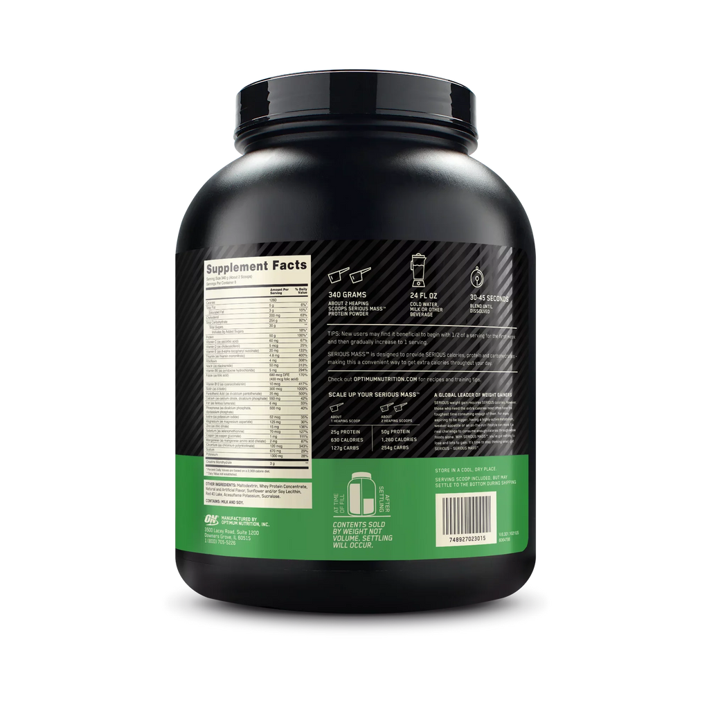 Weight High kg) Serious (2.72 Nutrition Mass, lb Optimum Protein Strawberry, Powder, Gain 6