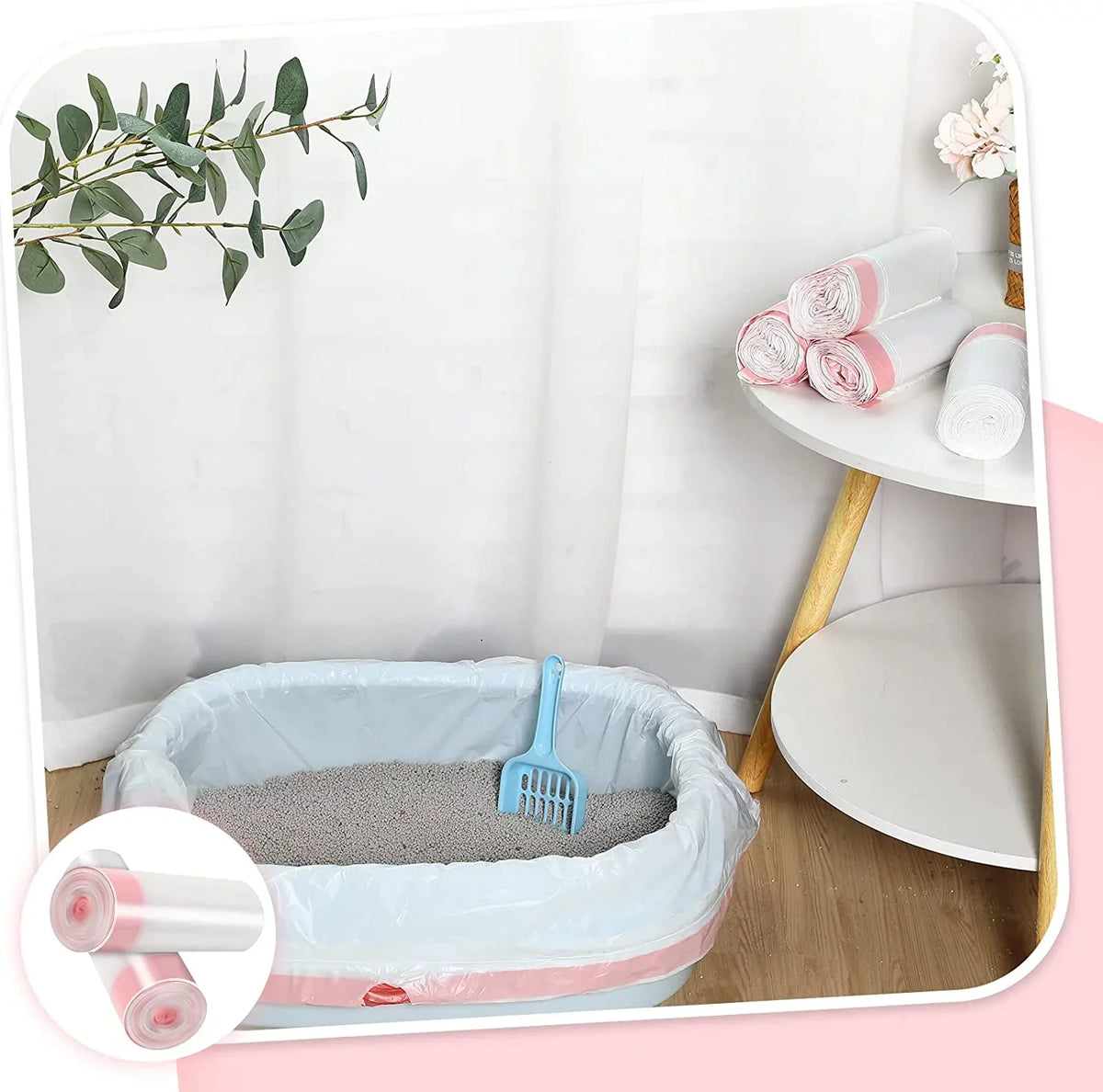 Cat Liners Heavy Litter Litter Box Home Litter Thick Litter Kitty 30-Count 31 Duty Kitty Liners in Times With Large Cat 18 Litter Bags x Liners Bags Drawstring Cat Pan Box Box