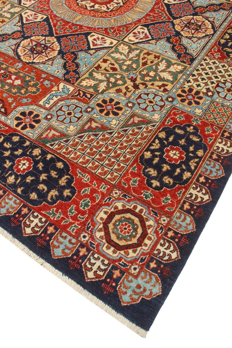 Blue/Red 8'2" Rug, x Aria 9'11" Percival