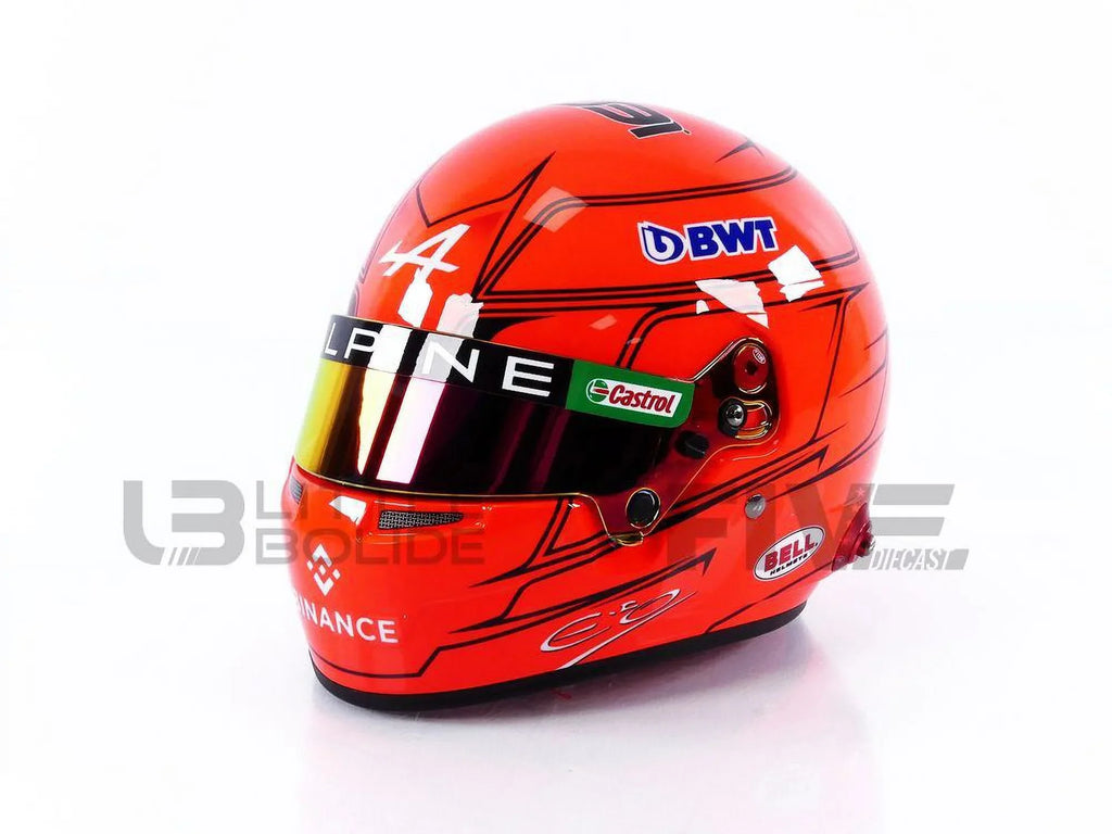 Esteban - 1/2 Ocon 2023 CASQUE - Alpine HELMET MINI