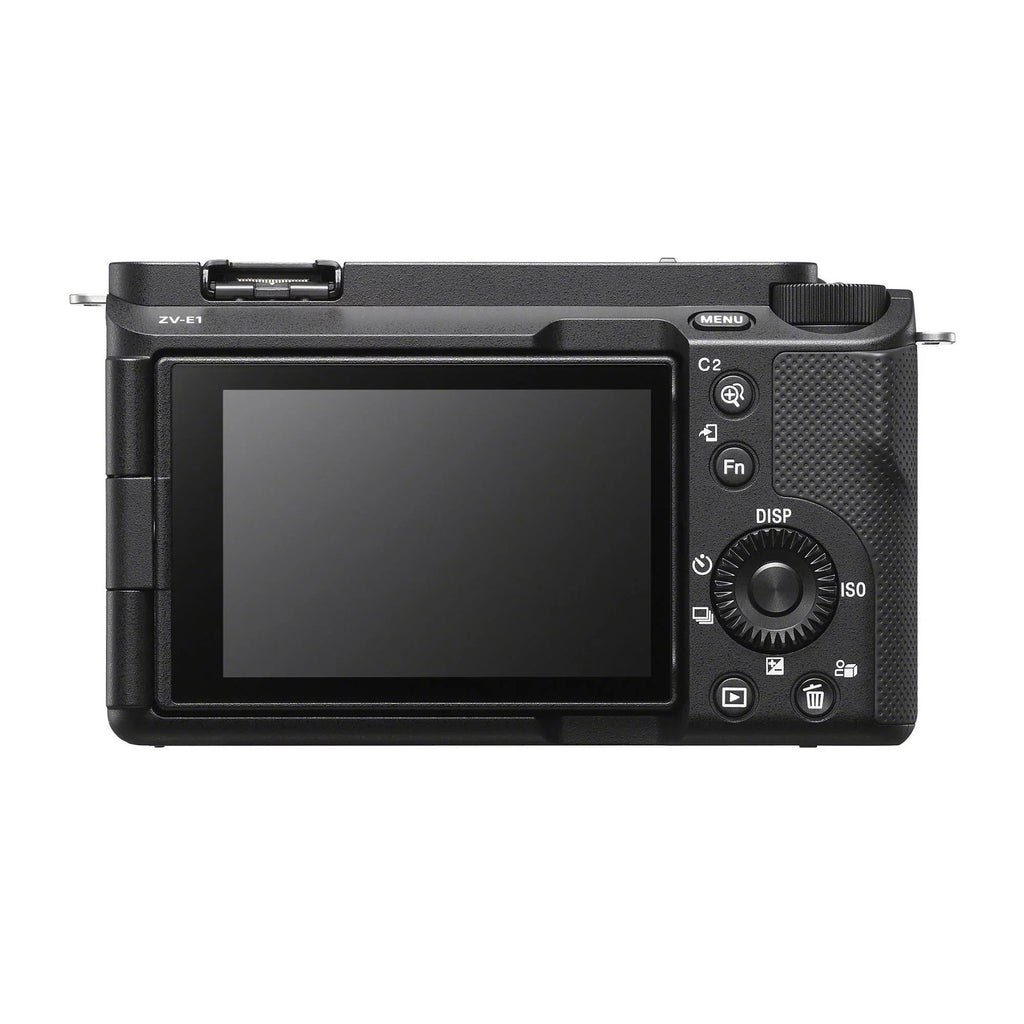 ZV-E1 Mirrorless 50mm Lens, Grip, Camera Alpha Kit and Mic with (Black)