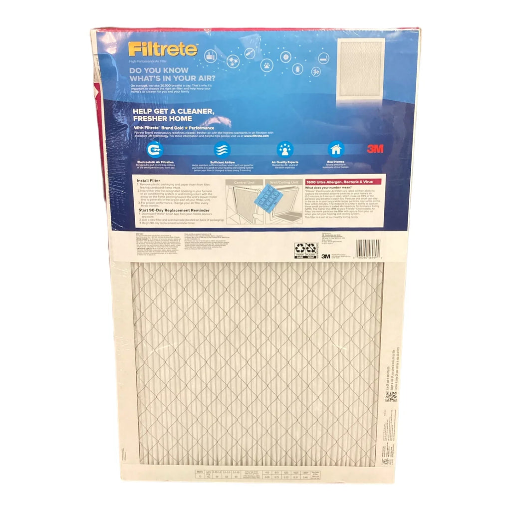 & 2X Ultra Pack) (1600 Virus Allergen 25x16x1 MPR) Bacteria Filtrete Filter (4