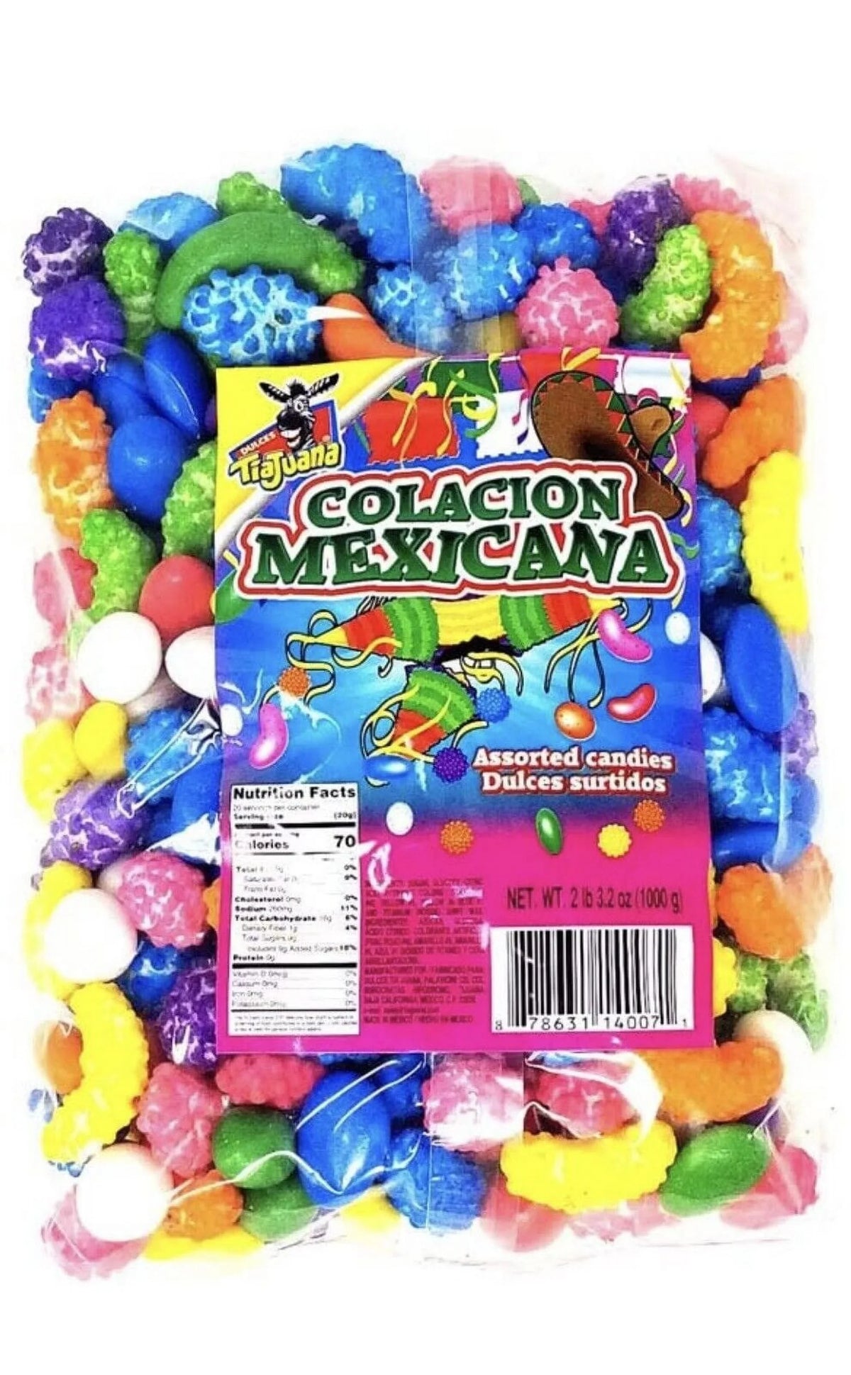 Colacion/ candy X Mexican Confection 2 2.2lb Bag Candy