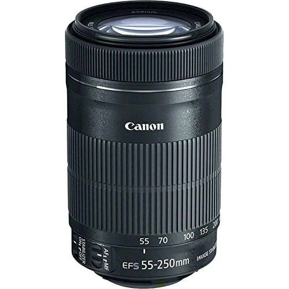 '+ For Filter Lens SL1. Camera 3Piece Hood PagingZone EOS STM Card. + 6D, Rebel T5, II Deluxe 32GB Kit EF-S Case 55-250mm 5D 70D, III, T5i Includes, T3, Lens Set IS Canon Class Lens. + T4i, 10 T3i, MK