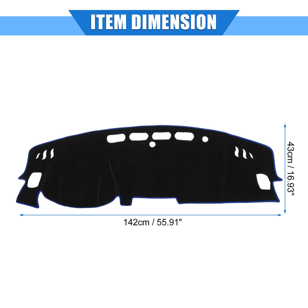 Polyester Nissan Unique Cover Kicks Console Bargains Dashboard Protective 2017-2020 Blue for Car Center Compatible