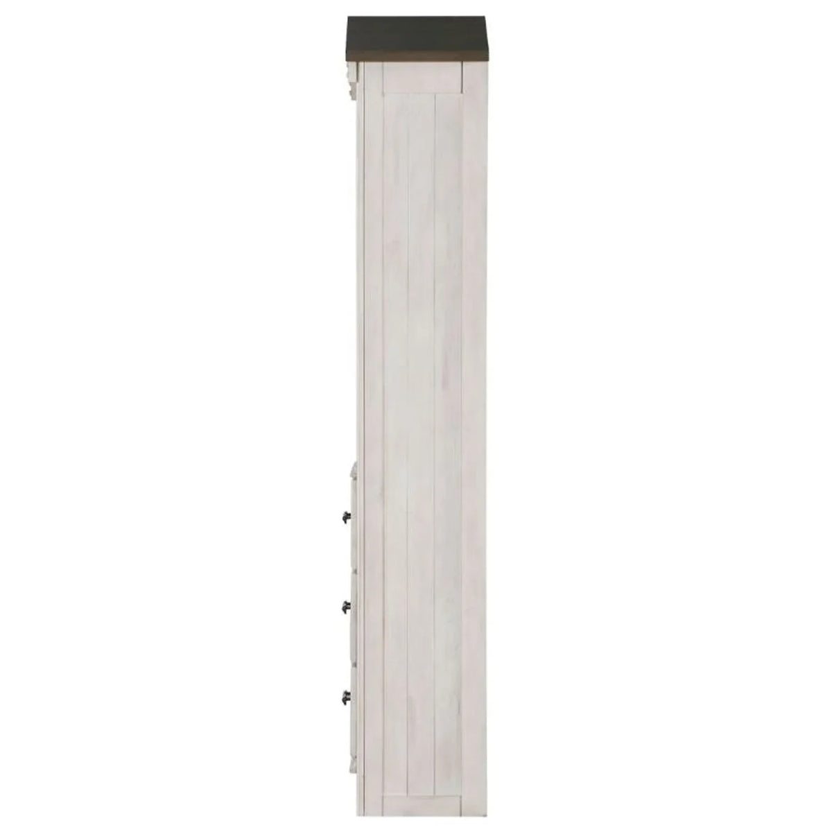 Weathered White Gray Cabinet Washed ACME Bookcase in House and Tree