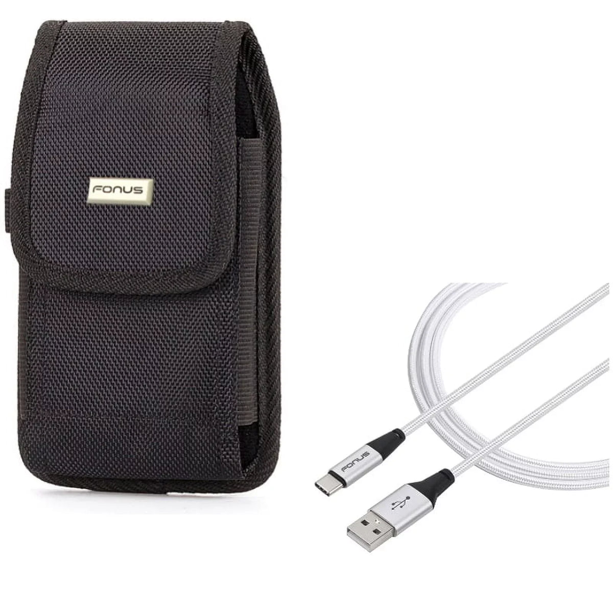 XL USB - for 10ft 3 w Durable Belt 3a XL Canvas Metal Holster Vivo Type-C BLU XI Clip - - Cable Braided Plus Legacy Coolpad Rugged G9, Blackberry R1J Motion Pixel Long XL Wire Sync Case